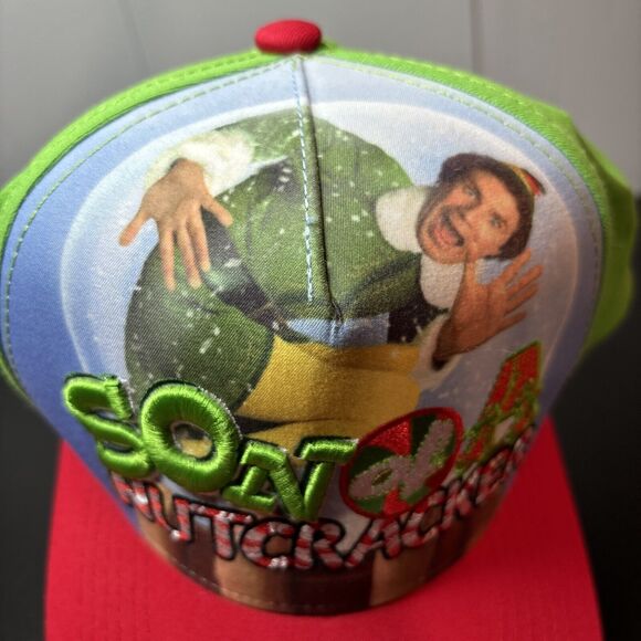 Elf Movie Baseball Cap "Son of A Nutcracker" Hat SnapBack Will Farrell Preowned - Picture 5 of 8